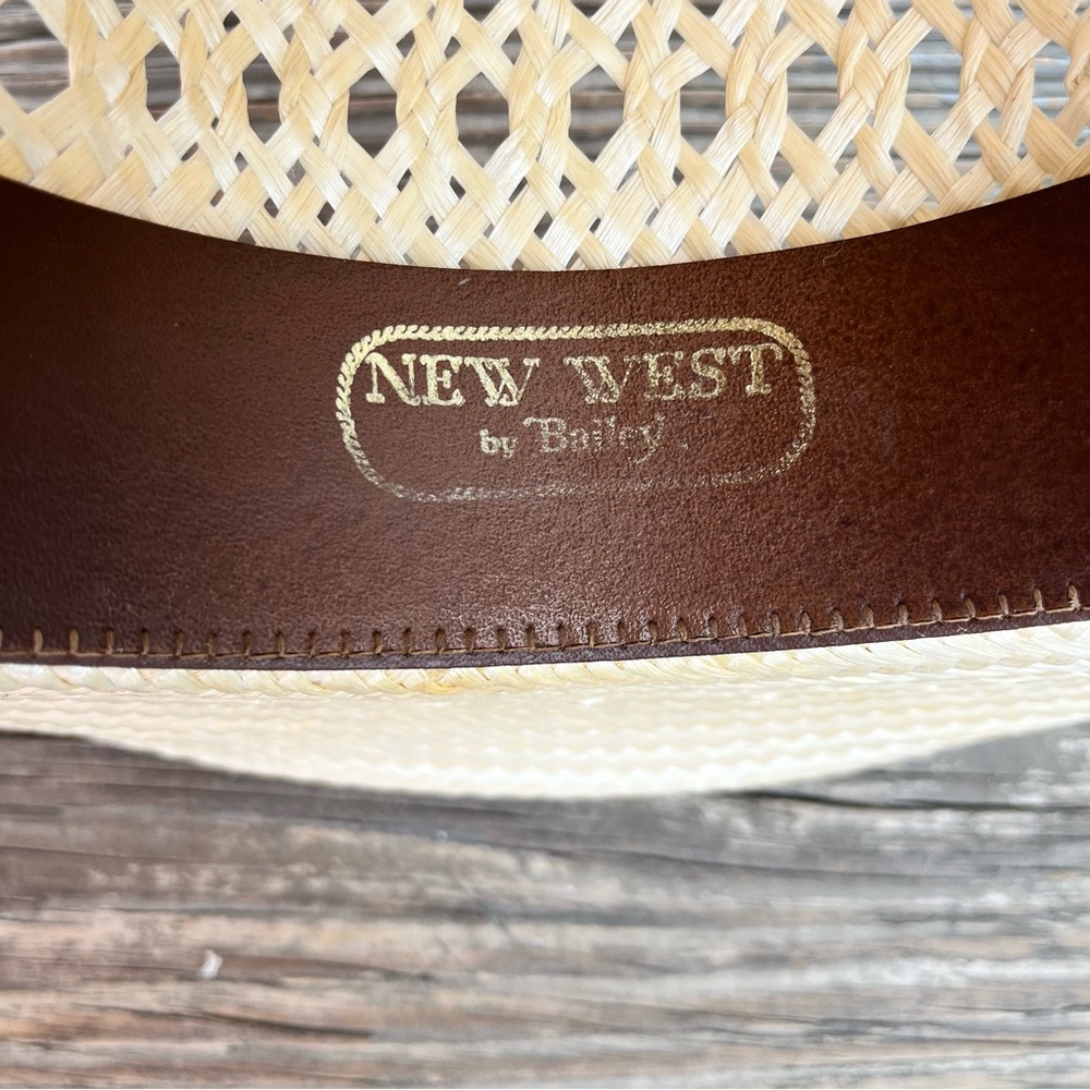 Bailey U-Rollit New West Straw Cowboy Hat Unisex Size 7 1/2 - Picture 12 of 14